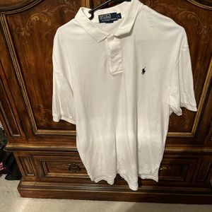 Men’s white polo shirt size xl